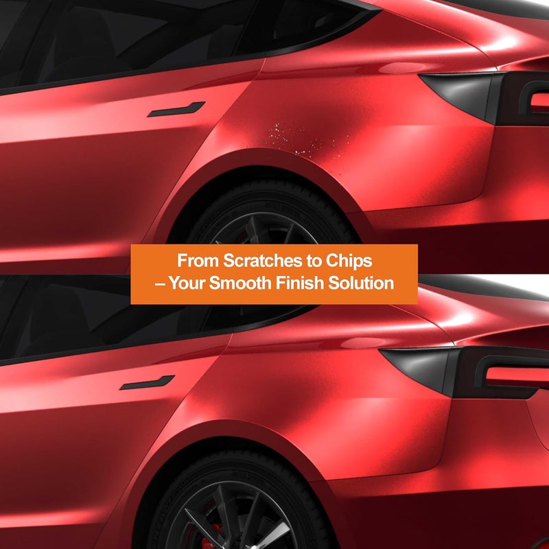 Gen2Magic Ultra Red Touch Up Paint Pen Kit for Telsa Y 3 S X [Clear Coat Included], PR01 Color Match for Scratches, Rock Chips, Bumper Dings, Easy Scratch Repair & Rust Remover for Tesla Owners - Image 5